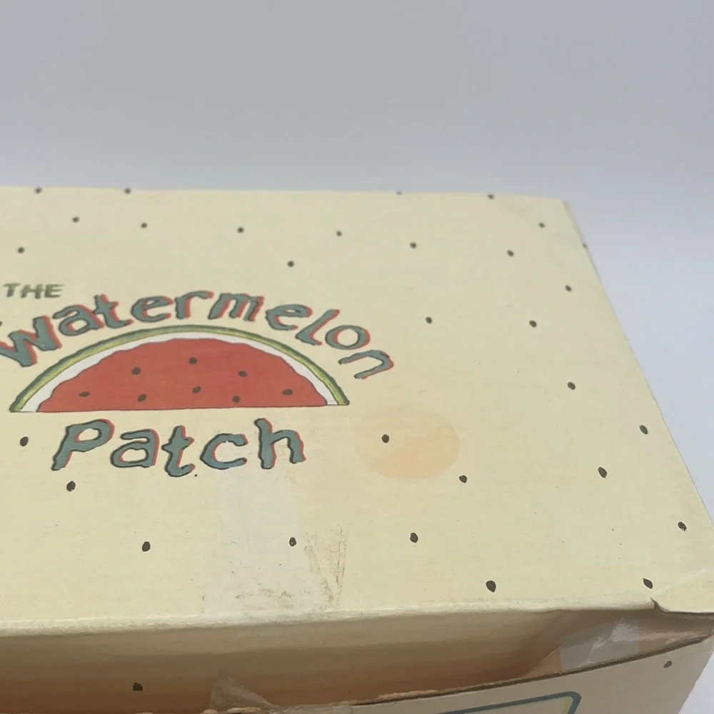 VTG  Cracker Barrel mini Watermelon ceramic Teapot w/ box
